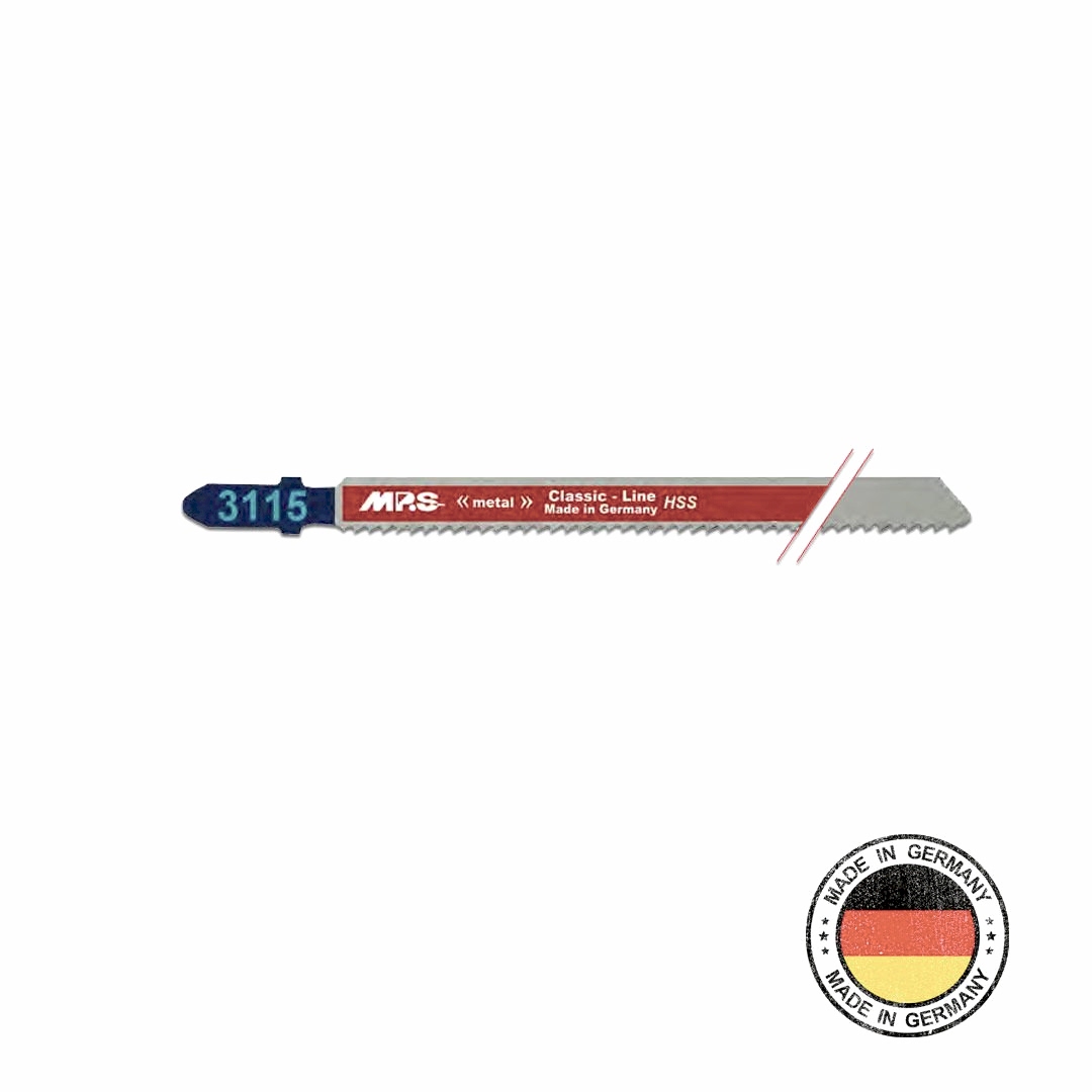 MPS Dekupaj Testere Ucu (3115-5) HSS, T318B, 12 tpi, 132 mm, 2 mm (5'li Paket)