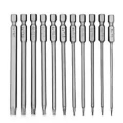 Teknik Drill's 1/4'' TORX Uzun Quiklock Bits Ucu