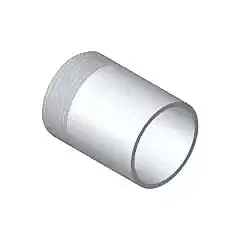 Alüminyum Nipel 1/2″ Ø25, L=50, 6060 Kaynaklı