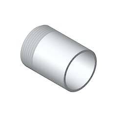 Alüminyum Nipel 3/4″ Ø28, L=40, 6060 Kaynaklı
