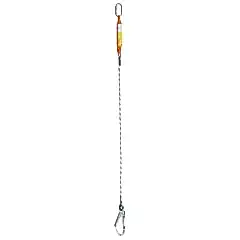Karam KA388 Şok Emici Tek İpli Statik Halatlı Büyük Kancalı Karabinalı Lanyard