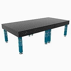 GPPH PRO Kaynak Masası Sabit Ayaklı Ø16 Delikli 100X100 Izgara Yüzeyli