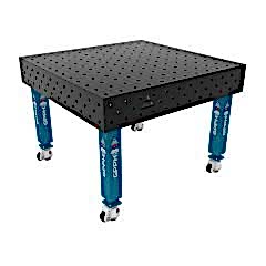 GPPH PRO Kaynak Masası Tekerlek Ayaklı Ø16 Delikli 100X100 Izgara Yüzeyli