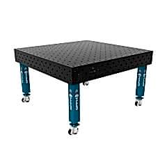 GPPH PRO Kaynak Masası Tekerlek Ayaklı Ø16 Delikli 100X100 Izgara Yüzeyli