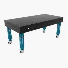 GPPH PRO Kaynak Masası Tekerlek Ayaklı Ø16 Delikli 100X100 Izgara Yüzeyli