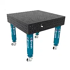 GPPH PRO Kaynak Masası Tekerlek Ayaklı Ø16 Delikli 50X50 Izgara Yüzeyli