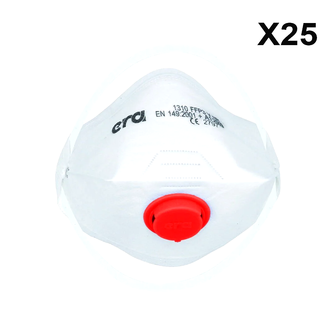 Era 1310 FFP3 V NR Katlanır Serisi Maske 25'Li Paket