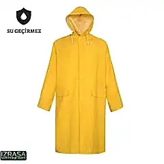 İZRASA NM05 Astarlı 32 mm Pvc Kumaş Sarı Yağmurluk