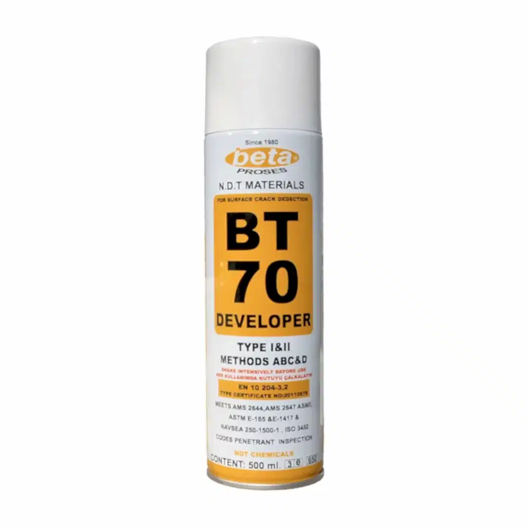 Beta BT-70 Penetrant Muayene İçin Geliştirici Sprey  500 ml