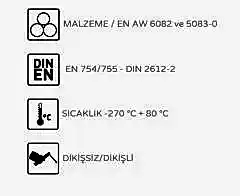 Alüminyum Equal TEE EN AW 6060-T6 200x5 - 150x5 mm