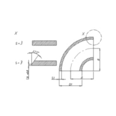 Alüminyum 90° Dirsek R1,5D EN AW 6082-T6 90x10 mm