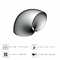 Alüminyum 90°Dirsek R1,5D EN AW 5083 60x5 mm