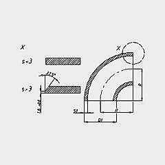 Alüminyum 90° Dirsek R1,5D EN AW 5083 75x5 mm