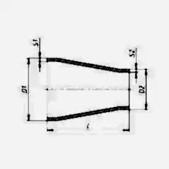 Alüminyum Redüksiyon 125x5mm - 75x5 mm EN AW 6082-T6
