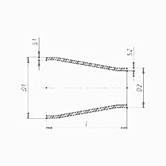Alüminyum Redüksiyon 75x5mm - 50x5mm EN AW 6082-T6